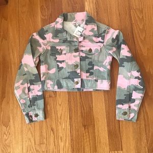 pink camo denim jacket
